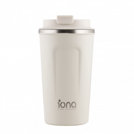 IONA 304 Stainless Steel Thermal Mug - White