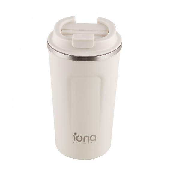IONA 304 Stainless Steel Thermal Mug - White