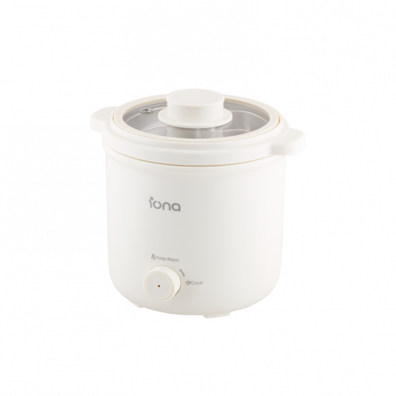 IONA 0.8L Multi Cooker / Rice cooker w Steamer - White