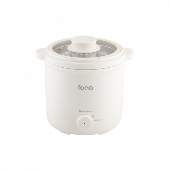 IONA 0.8L Multi Cooker / Rice cooker w Steamer - White