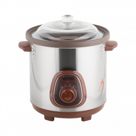 IONA 6.0L Auto Slow Cooker with Double Boiler