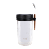 IONA 600ml Portable Breakfast Oatmeal Cup / Yogurt Cup Black