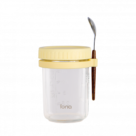IONA 350ml Portable Breakfast Oatmeal Cup / Yogurt Cup Yellow