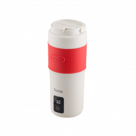 IONA 0.4L Dual Voltage Worldwide Electric Travel Kettle Beige Red