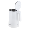 IONA 1.7L Cool Touch Stainless Steel Kettle White